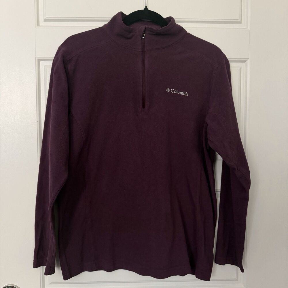Columbia Women’s Fleece Quarter Zip Pullover Purple Size Small